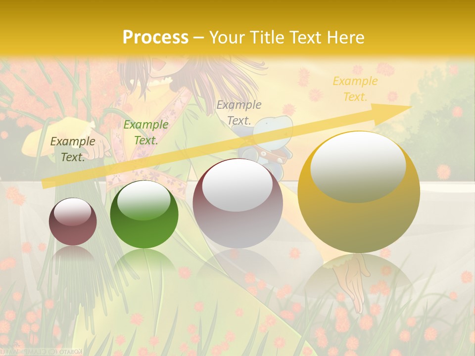 A Woman In A Green Dress Holding A Blue Teddy Bear PowerPoint Template