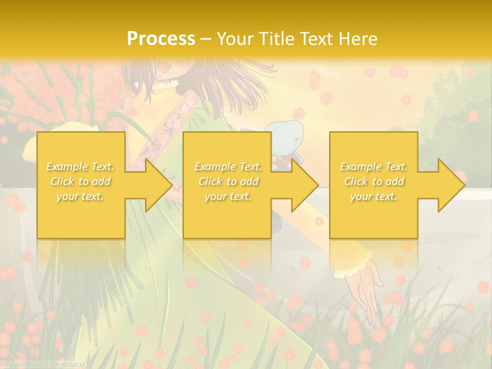 A Woman In A Green Dress Holding A Blue Teddy Bear PowerPoint Template