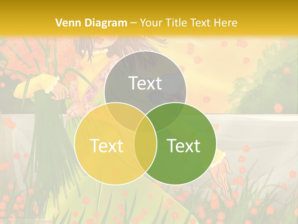 A Woman In A Green Dress Holding A Blue Teddy Bear PowerPoint Template