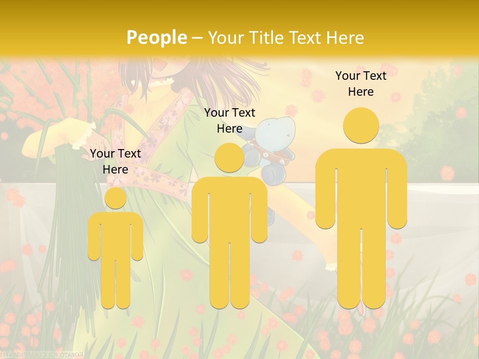 A Woman In A Green Dress Holding A Blue Teddy Bear PowerPoint Template