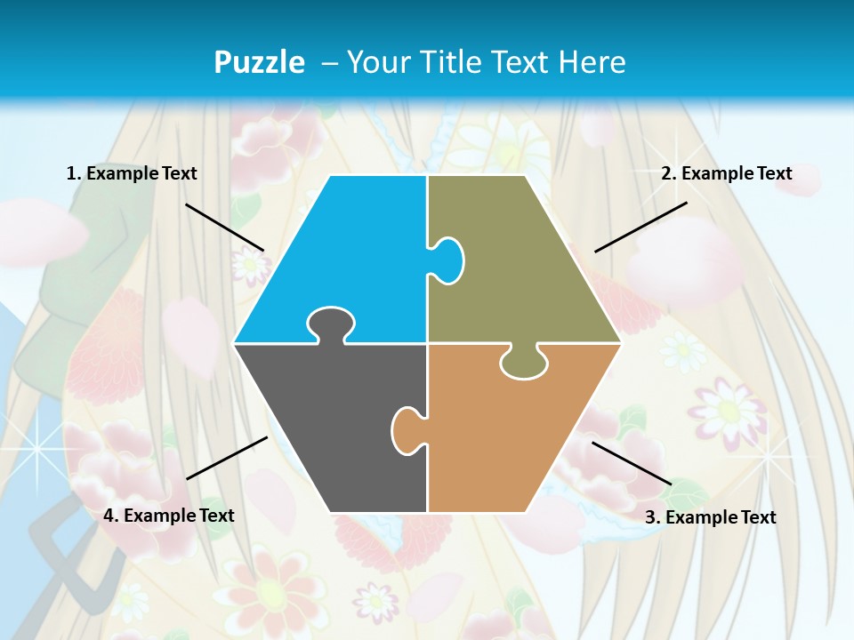 A Girl With A Gun In Her Hand Powerpoint Template PowerPoint Template