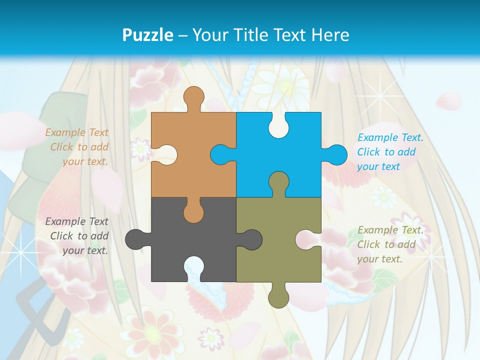 A Girl With A Gun In Her Hand Powerpoint Template PowerPoint Template