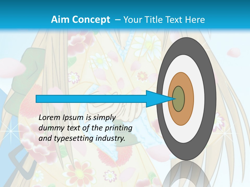 A Girl With A Gun In Her Hand Powerpoint Template PowerPoint Template