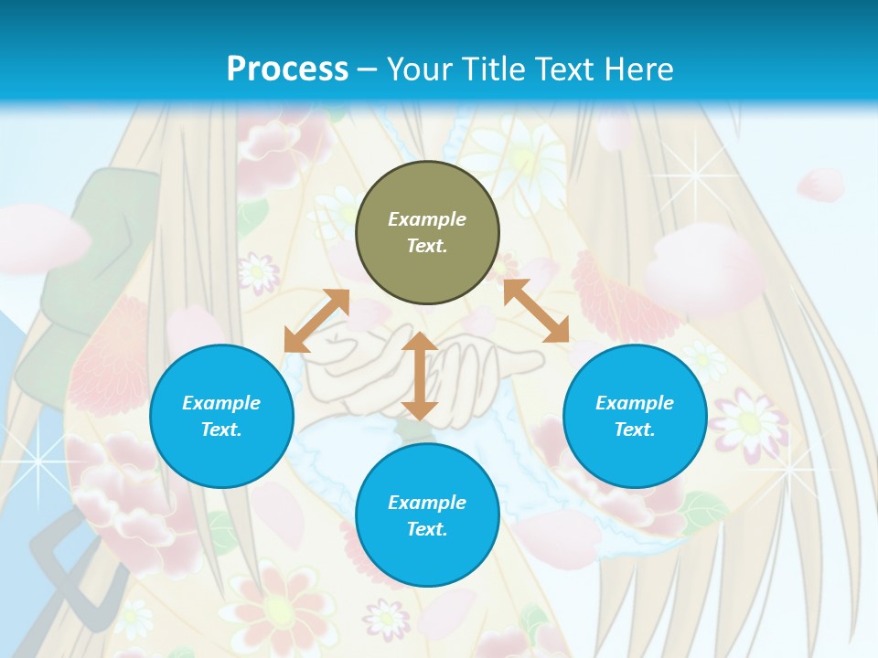 A Girl With A Gun In Her Hand Powerpoint Template PowerPoint Template