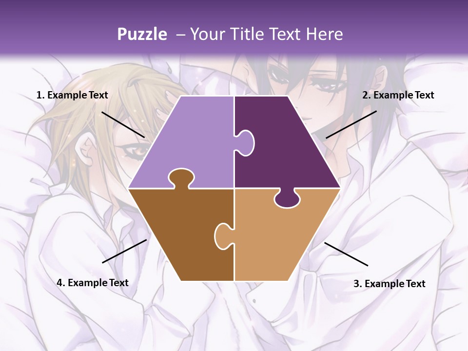 A Couple Of People Laying In Bed Together PowerPoint Template