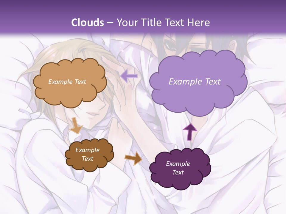 A Couple Of People Laying In Bed Together PowerPoint Template