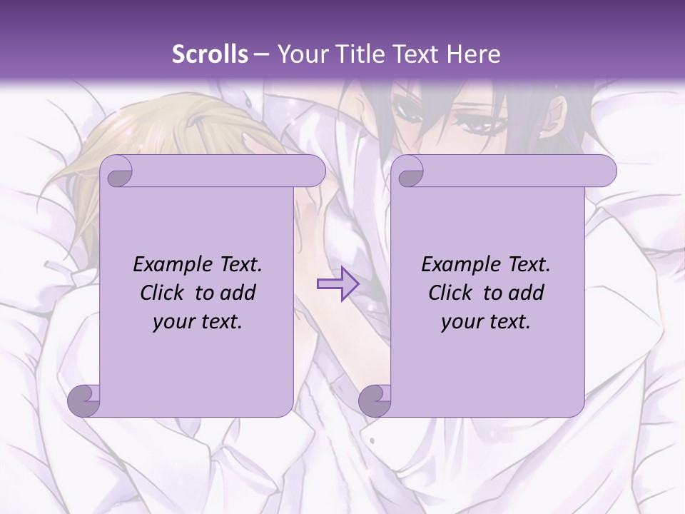 A Couple Of People Laying In Bed Together PowerPoint Template