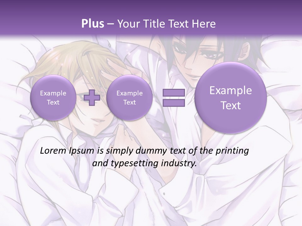 A Couple Of People Laying In Bed Together PowerPoint Template