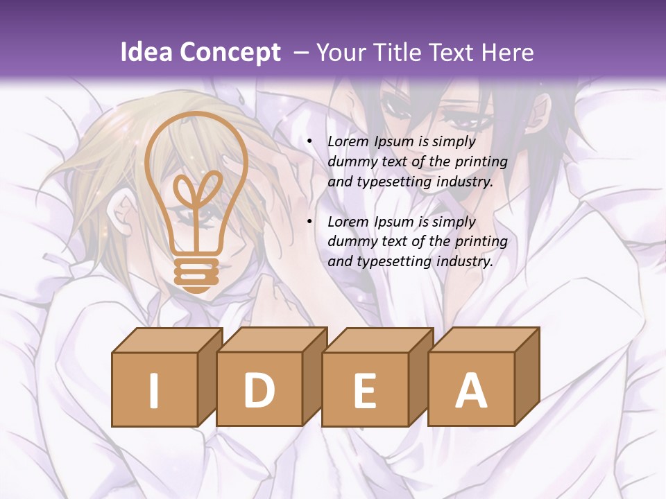 A Couple Of People Laying In Bed Together PowerPoint Template