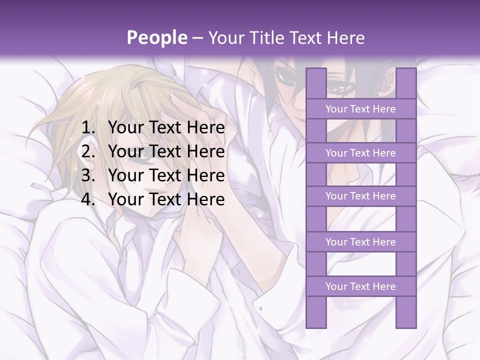 A Couple Of People Laying In Bed Together PowerPoint Template