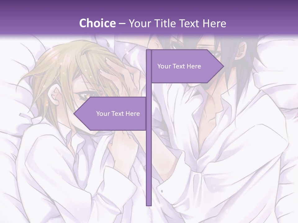 A Couple Of People Laying In Bed Together PowerPoint Template