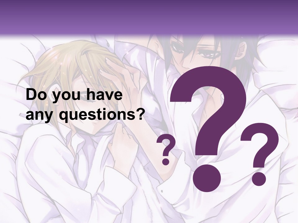 A Couple Of People Laying In Bed Together PowerPoint Template