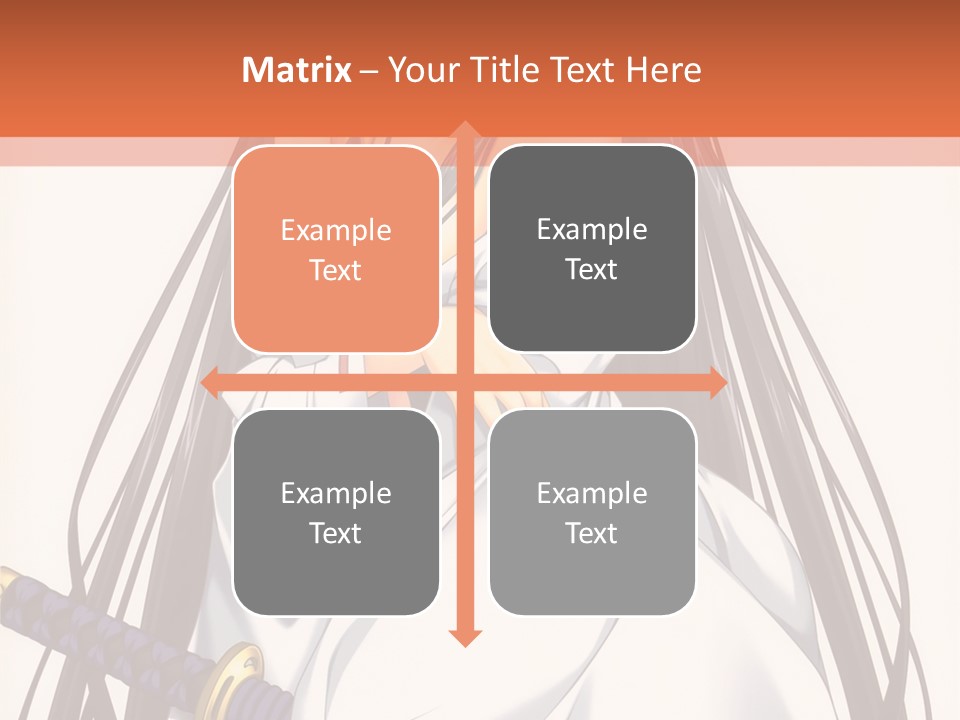 A Woman In A White Dress Holding A Sword PowerPoint Template