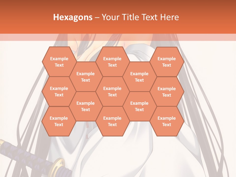 A Woman In A White Dress Holding A Sword PowerPoint Template