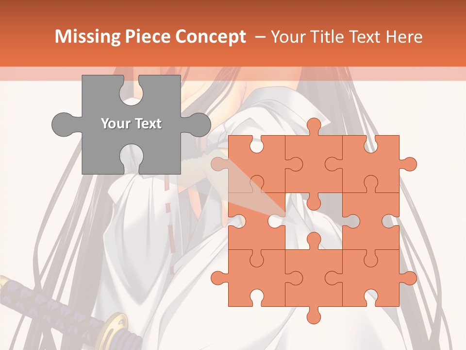 A Woman In A White Dress Holding A Sword PowerPoint Template