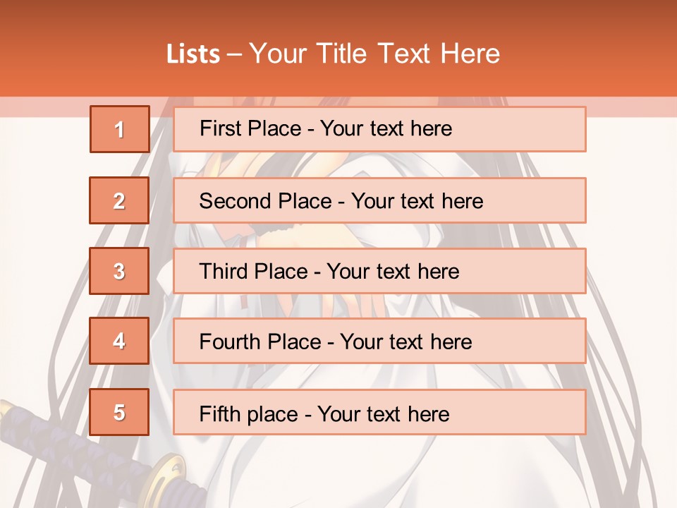 A Woman In A White Dress Holding A Sword PowerPoint Template