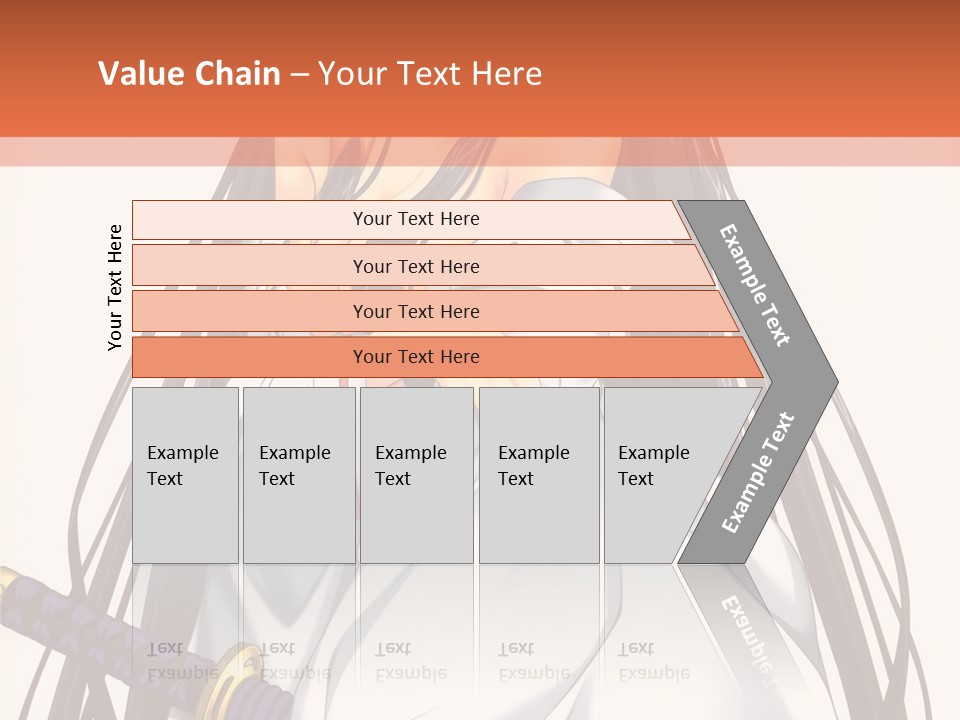 A Woman In A White Dress Holding A Sword PowerPoint Template