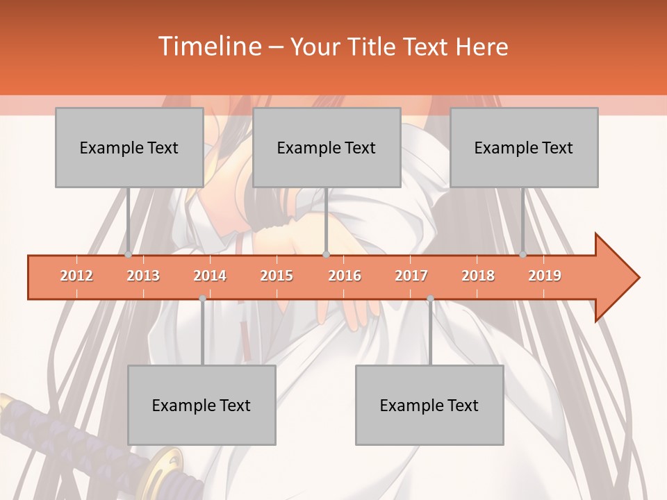 A Woman In A White Dress Holding A Sword PowerPoint Template