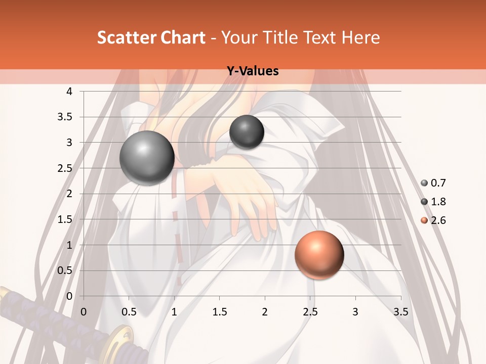 A Woman In A White Dress Holding A Sword PowerPoint Template