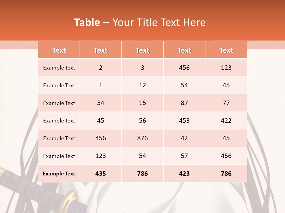 A Woman In A White Dress Holding A Sword PowerPoint Template