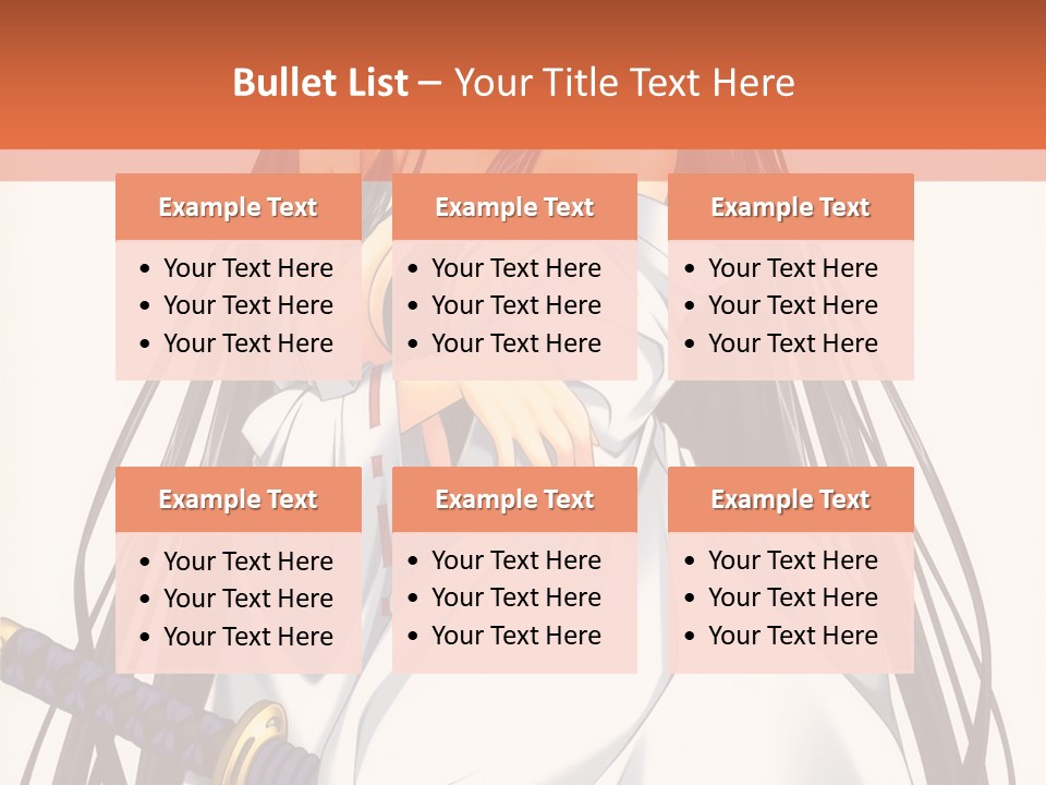 A Woman In A White Dress Holding A Sword PowerPoint Template