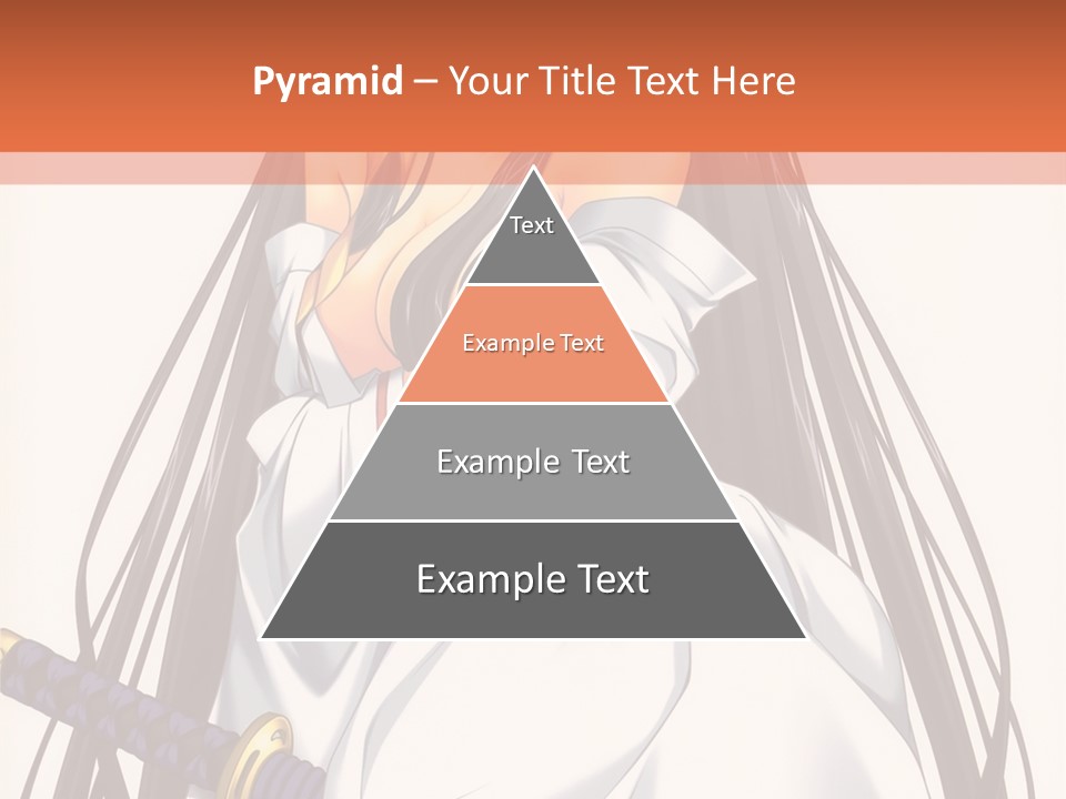 A Woman In A White Dress Holding A Sword PowerPoint Template