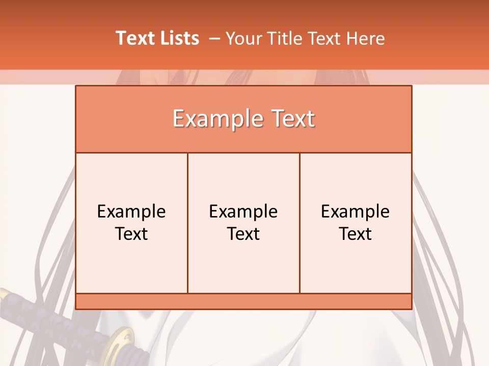 A Woman In A White Dress Holding A Sword PowerPoint Template