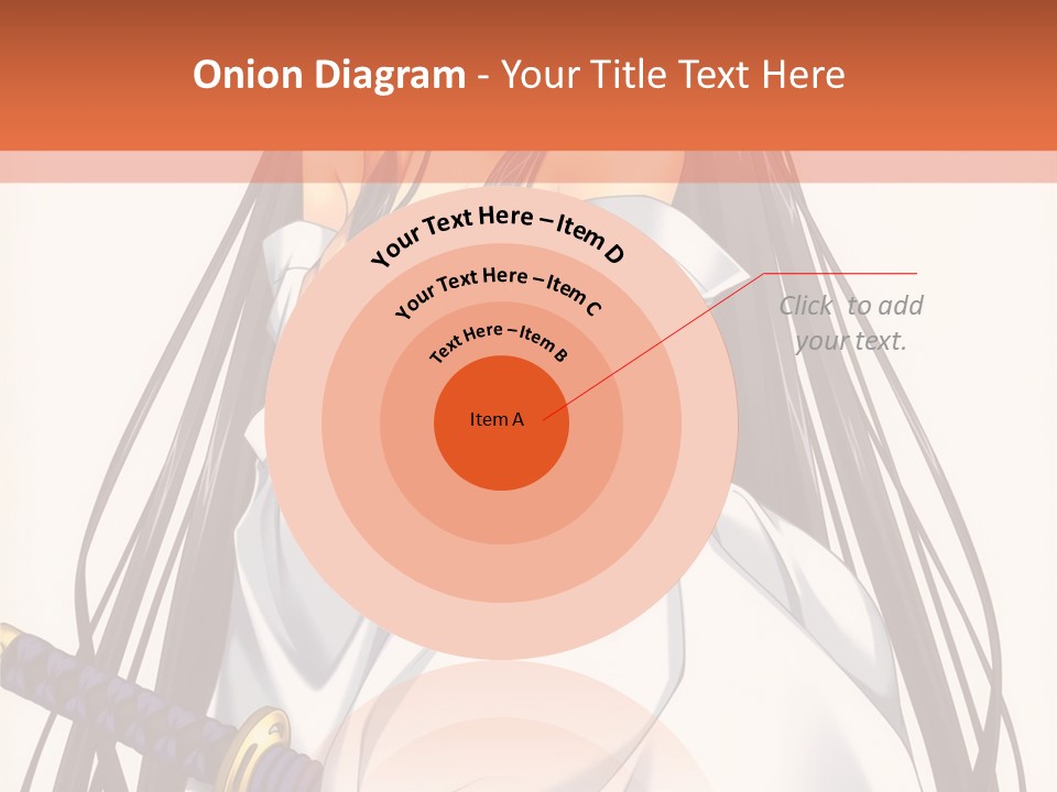 A Woman In A White Dress Holding A Sword PowerPoint Template