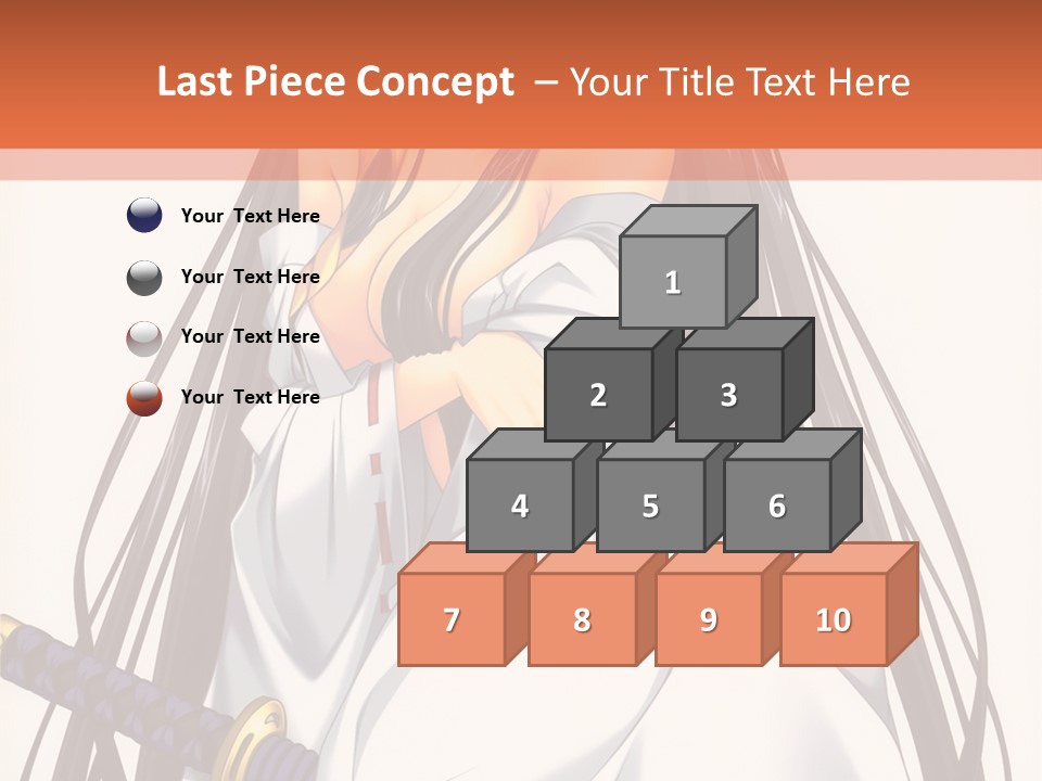 A Woman In A White Dress Holding A Sword PowerPoint Template