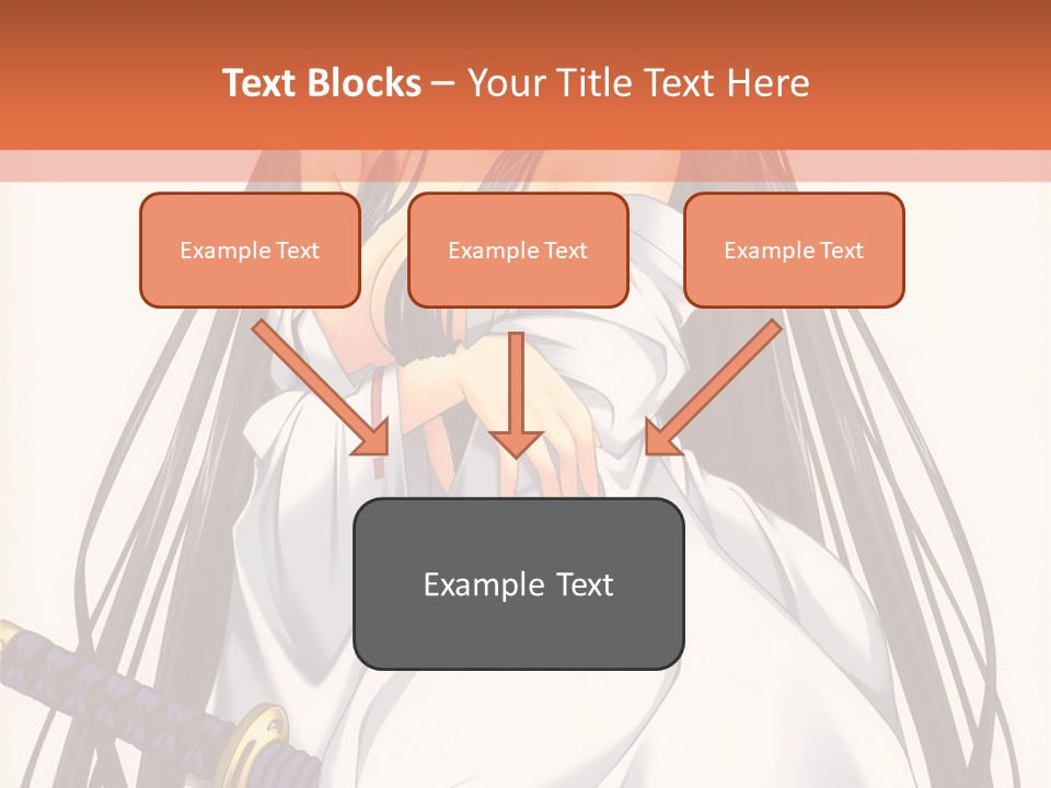 A Woman In A White Dress Holding A Sword PowerPoint Template