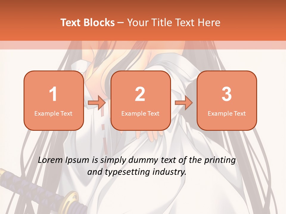 A Woman In A White Dress Holding A Sword PowerPoint Template