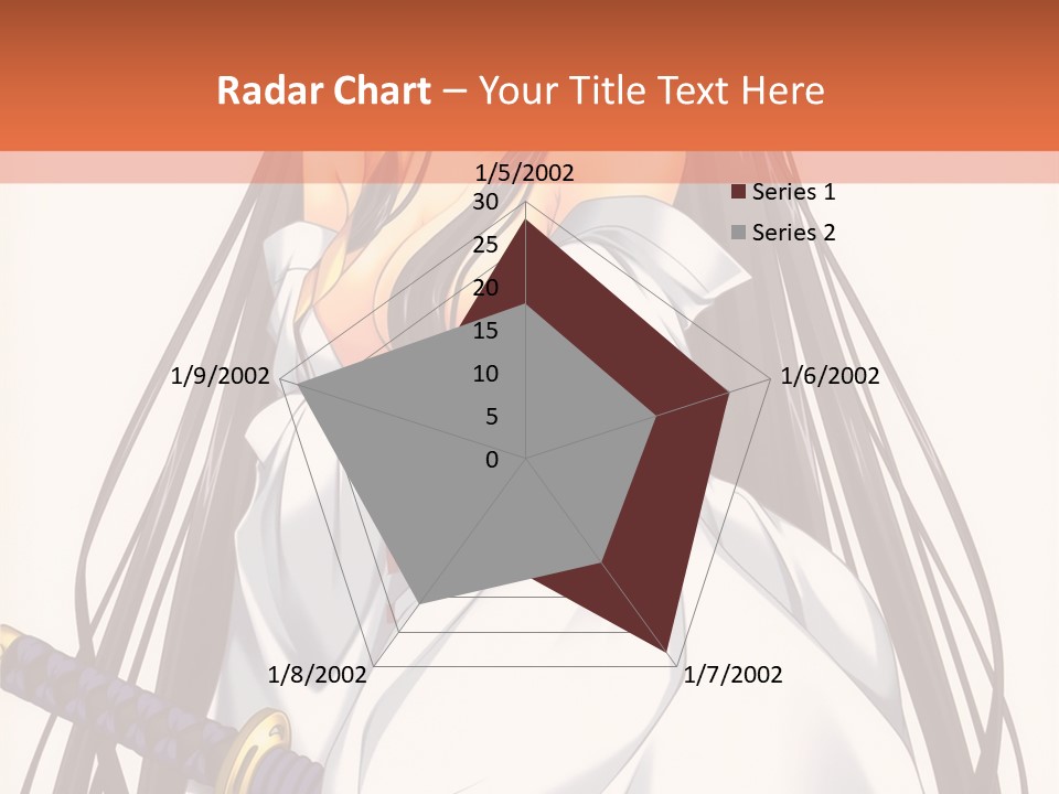 A Woman In A White Dress Holding A Sword PowerPoint Template