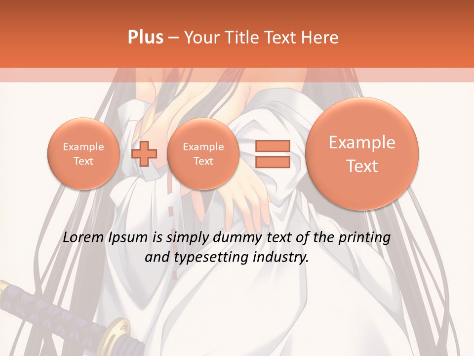 A Woman In A White Dress Holding A Sword PowerPoint Template