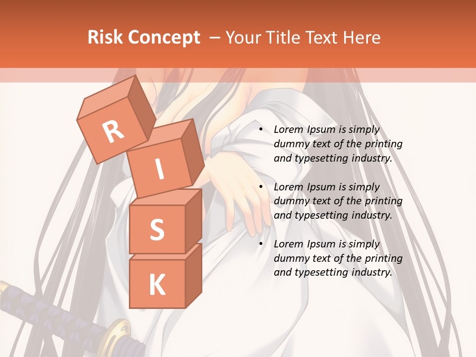 A Woman In A White Dress Holding A Sword PowerPoint Template