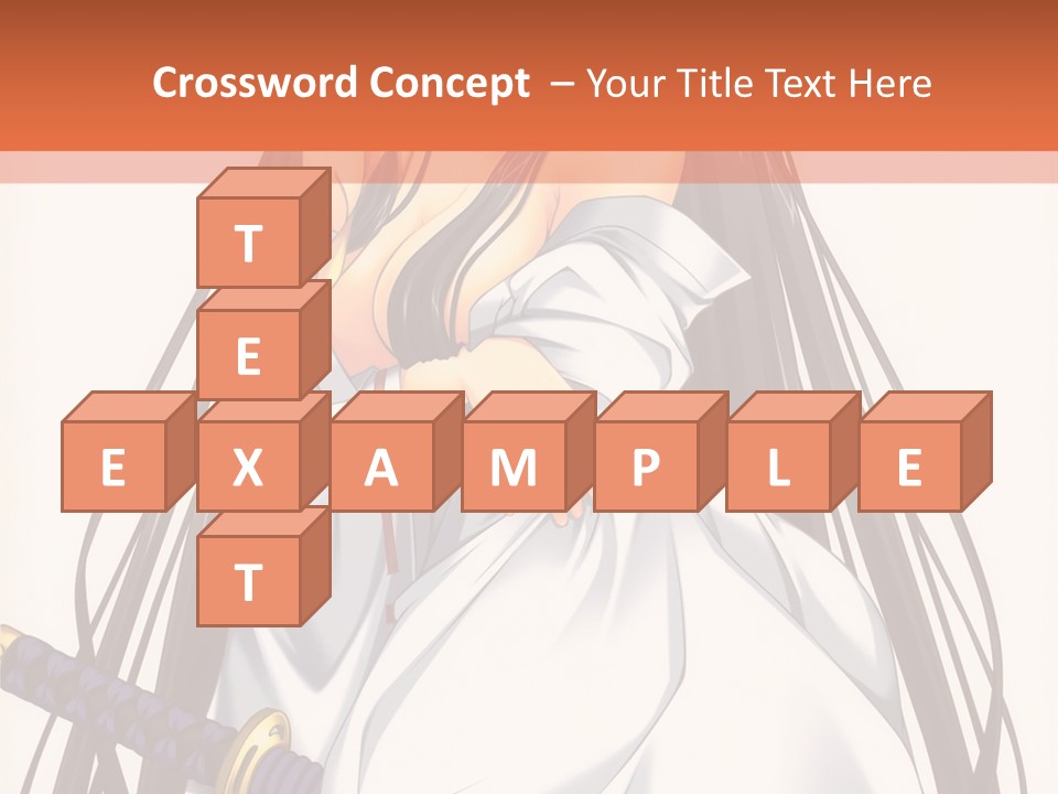 A Woman In A White Dress Holding A Sword PowerPoint Template