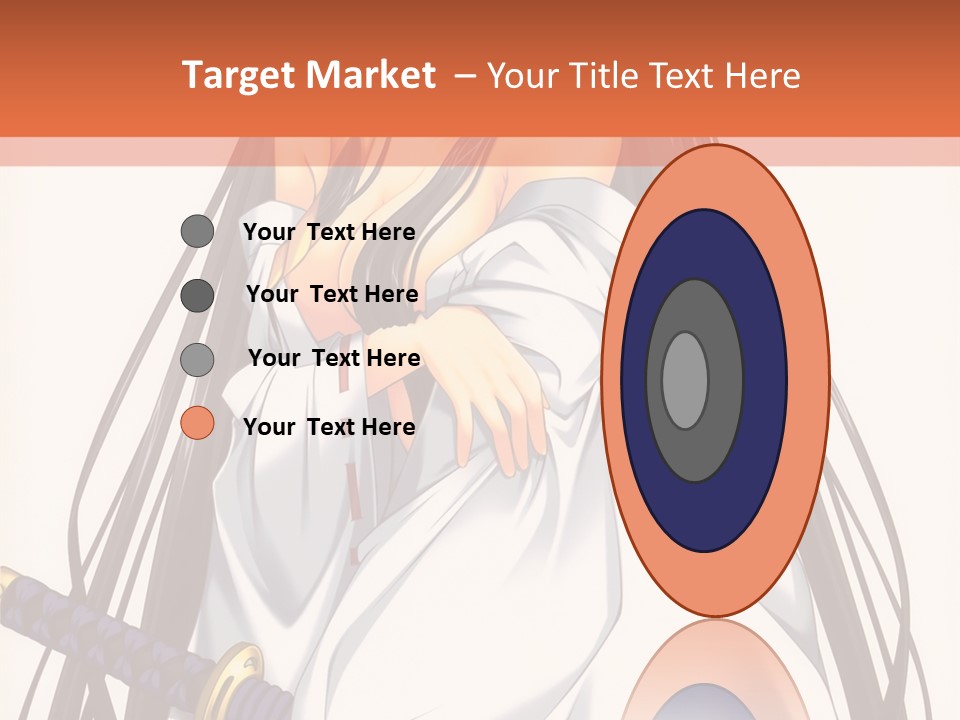 A Woman In A White Dress Holding A Sword PowerPoint Template