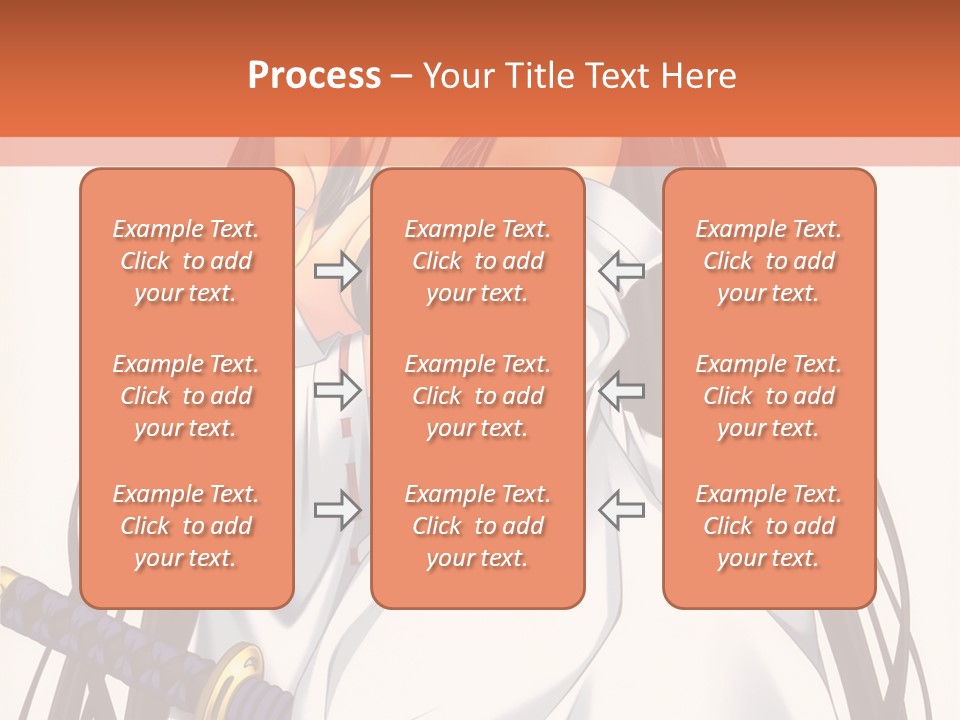 A Woman In A White Dress Holding A Sword PowerPoint Template