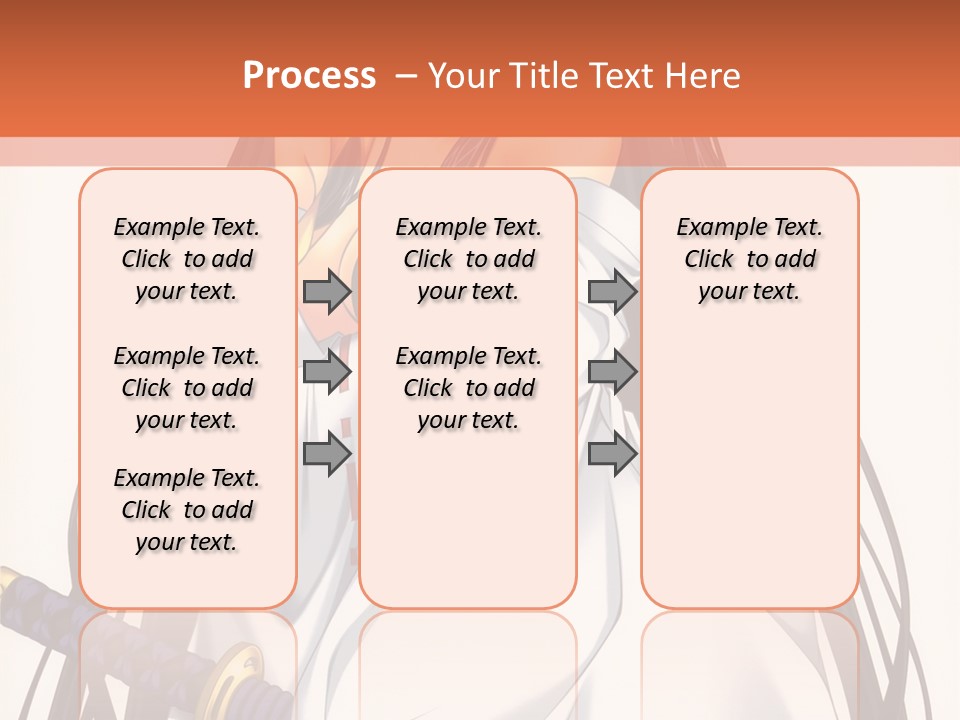 A Woman In A White Dress Holding A Sword PowerPoint Template