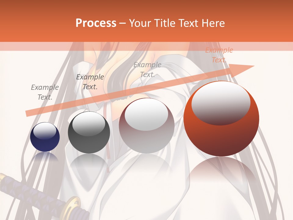 A Woman In A White Dress Holding A Sword PowerPoint Template