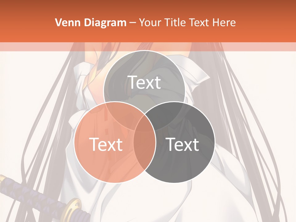 A Woman In A White Dress Holding A Sword PowerPoint Template