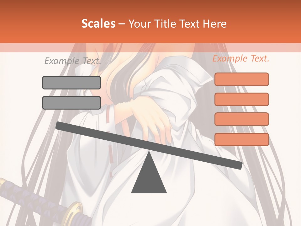 A Woman In A White Dress Holding A Sword PowerPoint Template