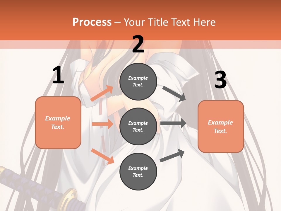 A Woman In A White Dress Holding A Sword PowerPoint Template