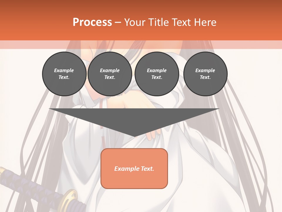 A Woman In A White Dress Holding A Sword PowerPoint Template