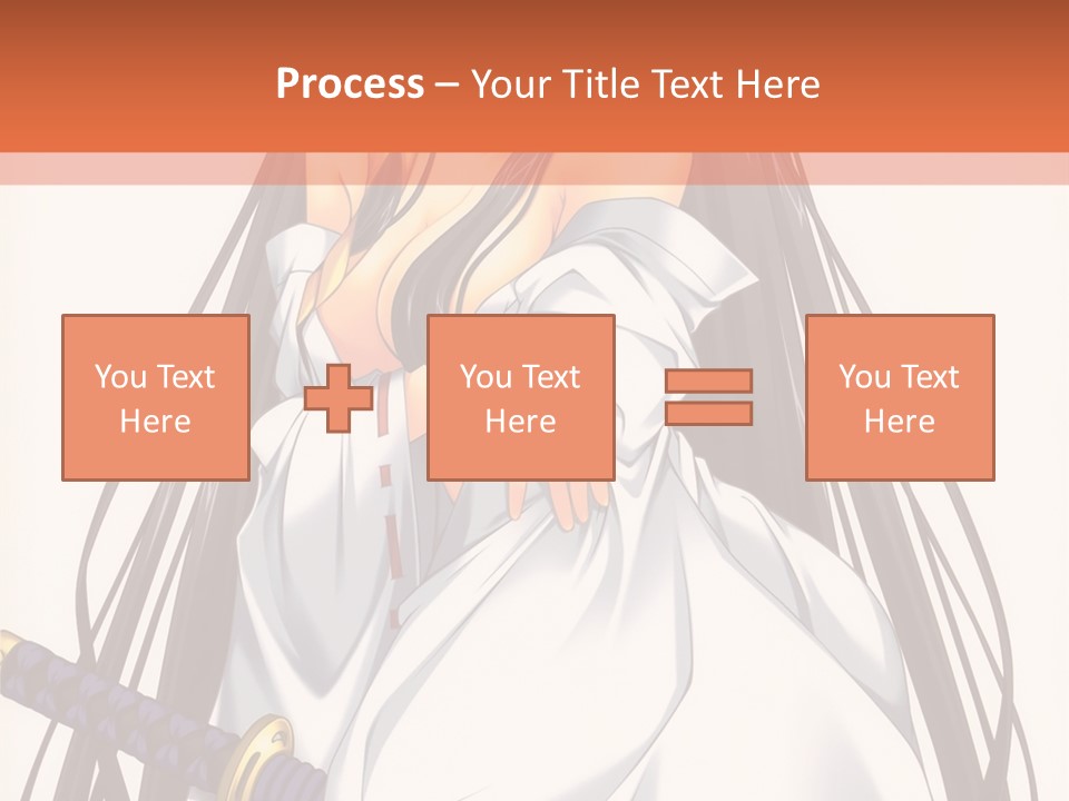 A Woman In A White Dress Holding A Sword PowerPoint Template