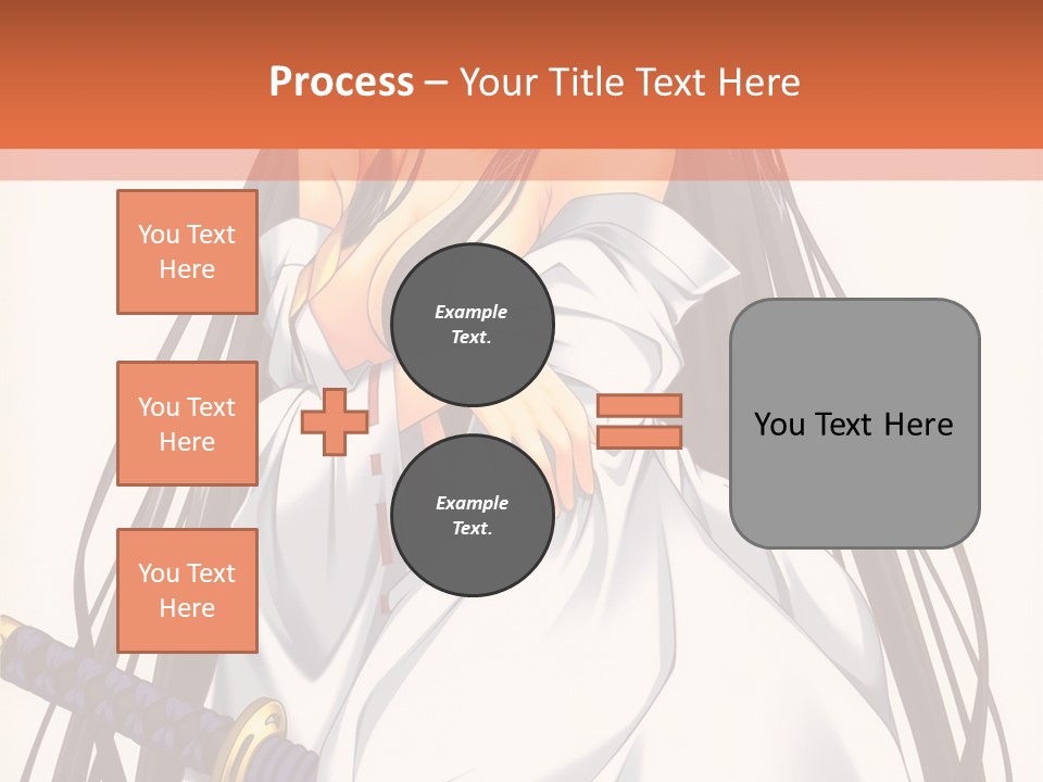 A Woman In A White Dress Holding A Sword PowerPoint Template