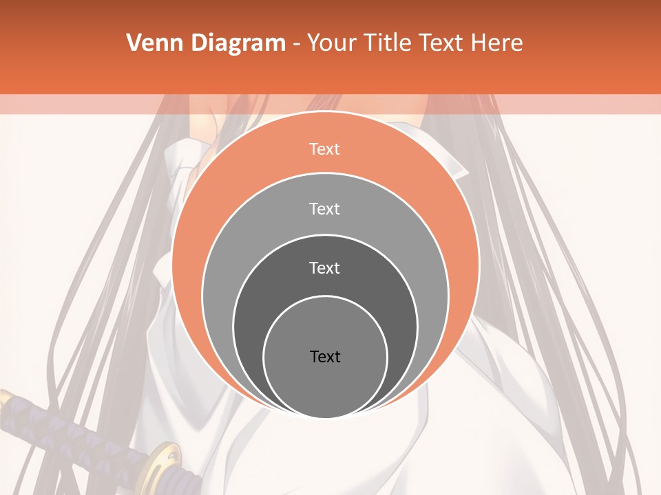 A Woman In A White Dress Holding A Sword PowerPoint Template