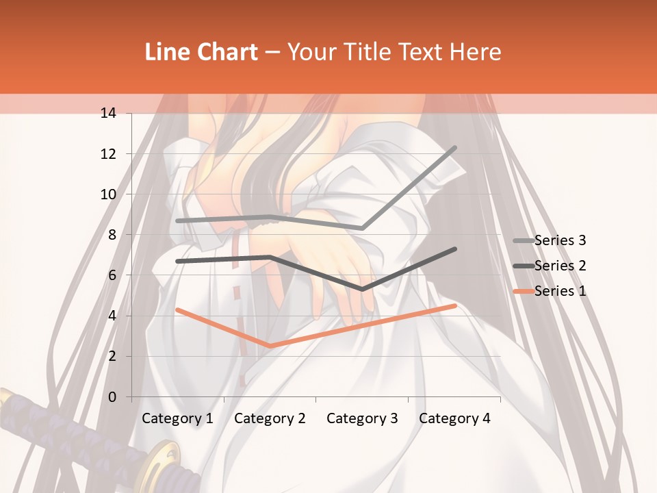 A Woman In A White Dress Holding A Sword PowerPoint Template