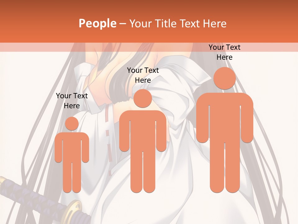 A Woman In A White Dress Holding A Sword PowerPoint Template