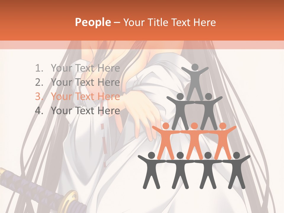 A Woman In A White Dress Holding A Sword PowerPoint Template