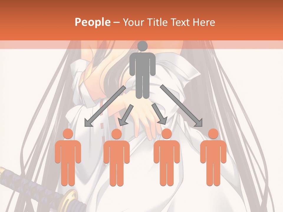 A Woman In A White Dress Holding A Sword PowerPoint Template